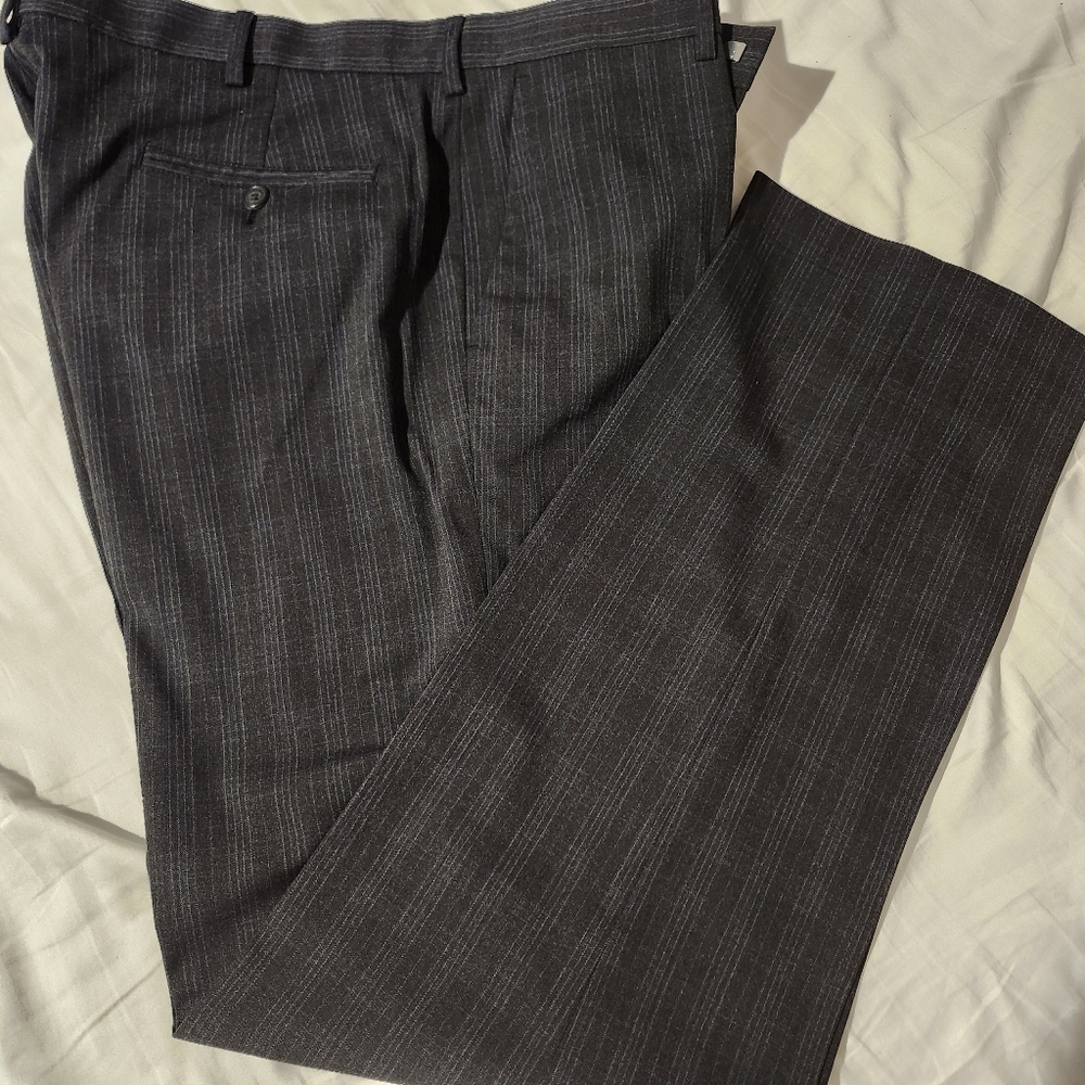 Murano Charcoal Grey With Plaid Modern Comfort Pants